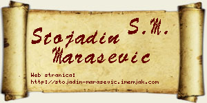 Stojadin Marašević vizit kartica